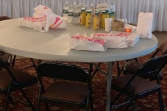 Breakfast (and Lunch) were provided